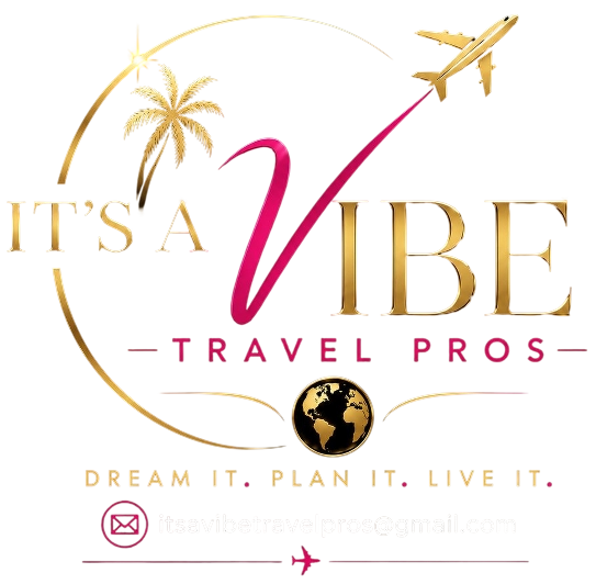 Its a Vibe Travel Pros logo